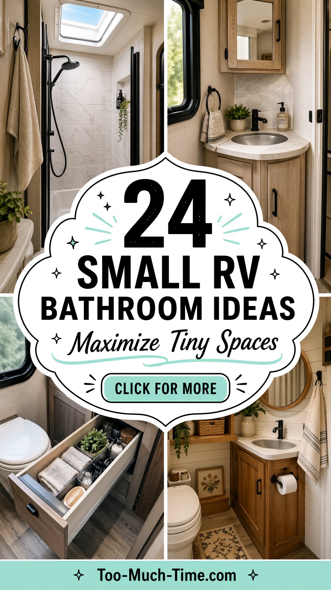 24 Small Rv Bathroom Ideas for Compact Layout Ideas - Too Much Time