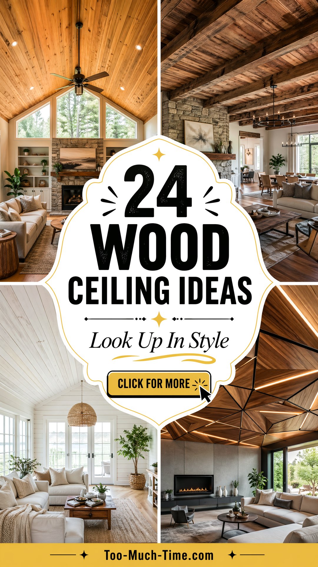 Rustic Ceiling Texture 24 Wood Ceiling Ideas: Warm Rustic Ceiling Trends At Home - Too Much Time